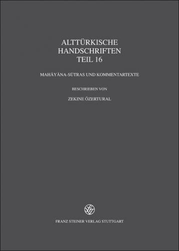 Alttürkische Handschriften 