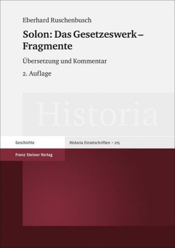 Solon: Das Gesetzeswerk – Fragmente 
