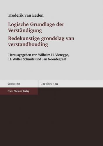 Logische Grundlage der Verständigung / Redekunstige grondslag van verstandhouding (Ebook - pdf) 