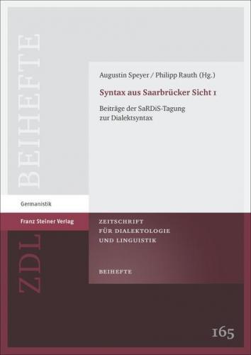 Syntax aus Saarbrücker Sicht 1 (Ebook - pdf) 