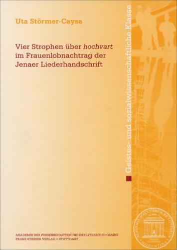 Vier Strophen über "hochvart" im Frauenlobnachtrag der Jenaer Liederhandschrift 