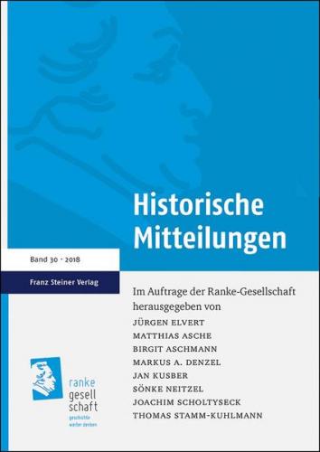 Historische Mitteilungen 30 (2018) 