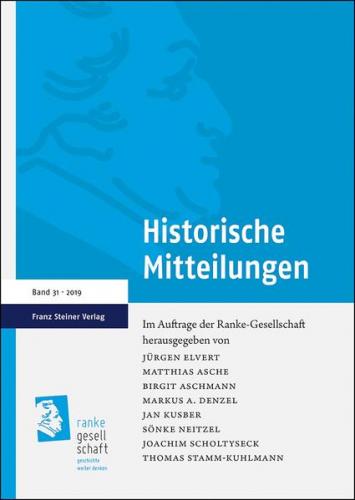 Historische Mitteilungen 31 (2019) 