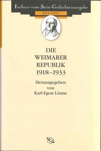 Die Weimarer Republik 1918-1933 