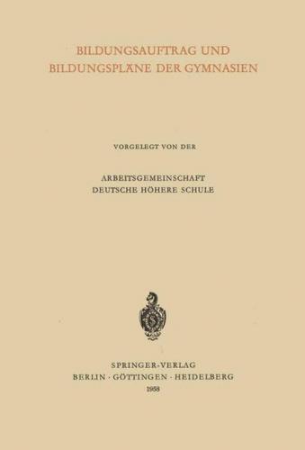 Bildungsauftrag und Bildungspläne der Gymnasien 