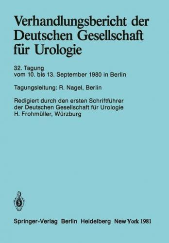 Verhandlungsbericht der Deutschen Gesellschaft für Urologie 