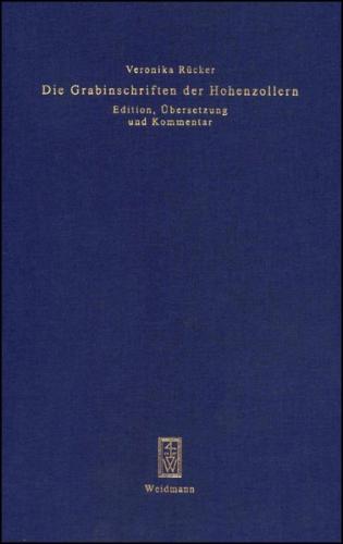 Die Grabinschriften der Hohenzollern 