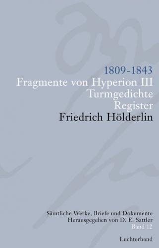 Sämtliche Werke, Briefe und Dokumente. Band 12 (Ebook - EPUB) 