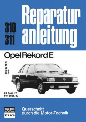 Opel Rekord E, 17/19/20/20S/20E 08/77-09/82 