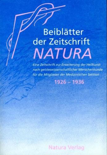 Beiblätter der Zeitschrift Natura 