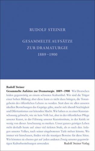 Gesammelte Aufsätze zur Dramaturgie 1889-1900 