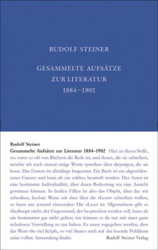 Gesammelte Aufsätze zur Literatur 1884–1902 