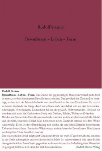 Bewusstsein - Leben - Form 
