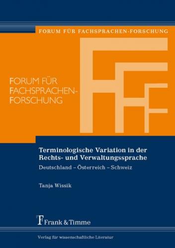 Terminologische Variation in der Rechts- und Verwaltungssprache 