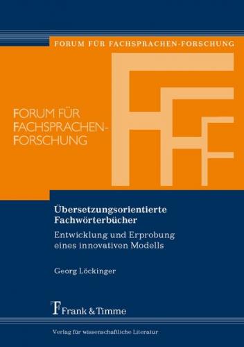 Übersetzungsorientierte Fachwörterbücher 