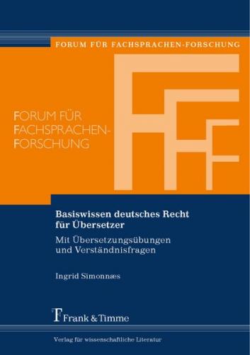 Basiswissen deutsches Recht für Übersetzer 