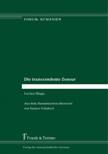 Die transzendente Zensur 
