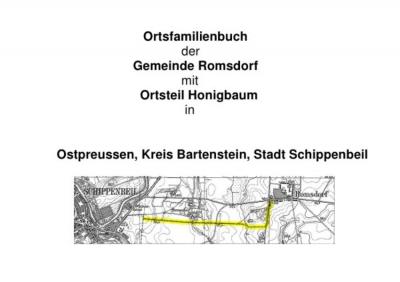 Ortsfamilienbuch der Gemeinde Romsdorf mit Ortsteil Honigbaum 