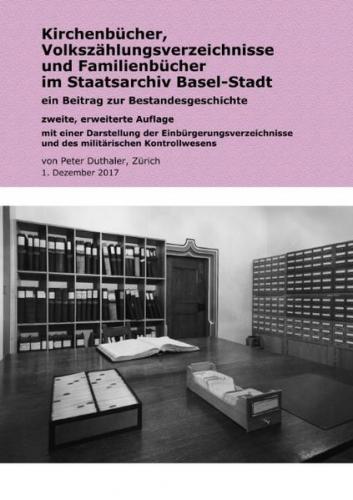 Kirchenbücher, Volkszählungsverzeichnisse und Familienbücher im Staatsarchiv Basel-Stadt 