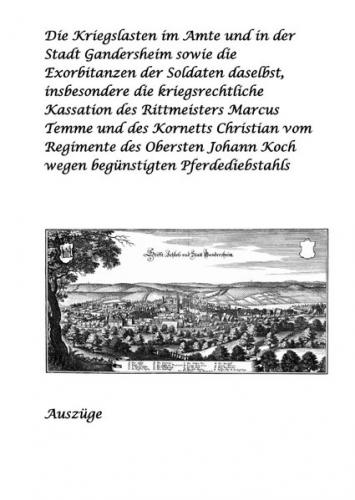 Kriegslasten und Pferdediebstahl-30jähriger Krieg 