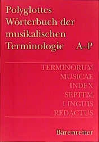 Terminorum Musicae Index Septem Linguam Redactus 
