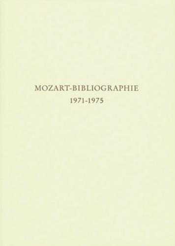 Mozart-Bibliographie / Mozart-Bibliographie 