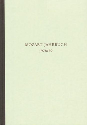 Mozart-Jahrbuch / 1978/79 
