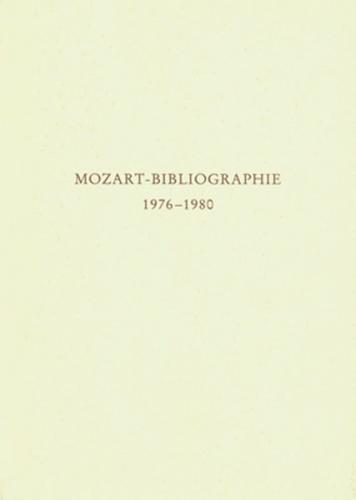 Mozart-Bibliographie / Mozart-Bibliographie 