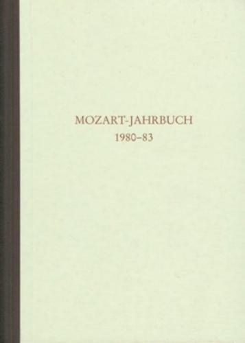 Mozart-Jahrbuch / Mozart-Jahrbuch 1980-83 