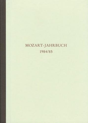 Mozart-Jahrbuch / 1984/85 
