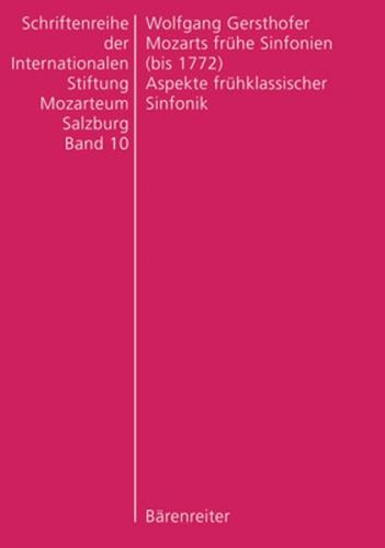 Mozarts frühe Sinfonien (bis 1772) 