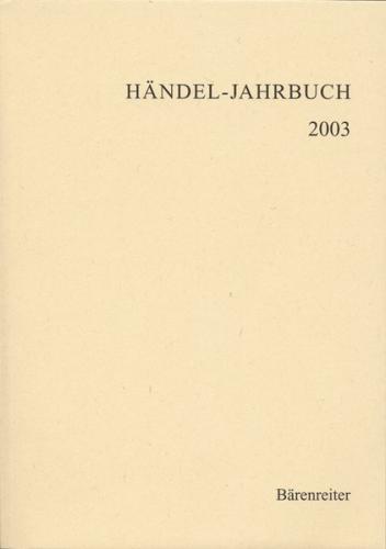 Händel-Jahrbuch / Händel-Jahrbuch 