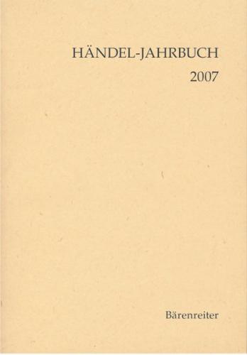 Händel-Jahrbuch / Händel-Jahrbuch 