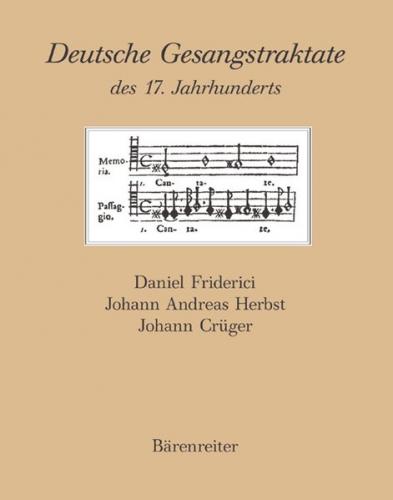 Deutsche Gesangstraktate des 17. Jahrhunderts 