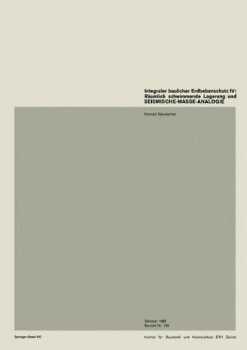 Integraler baulicher Erdbebenschutz IV 