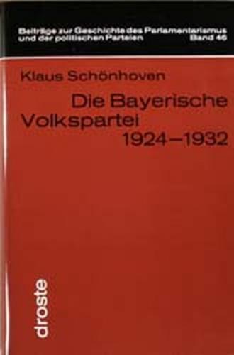 Die Bayerische Volkspartei 1924-1932 