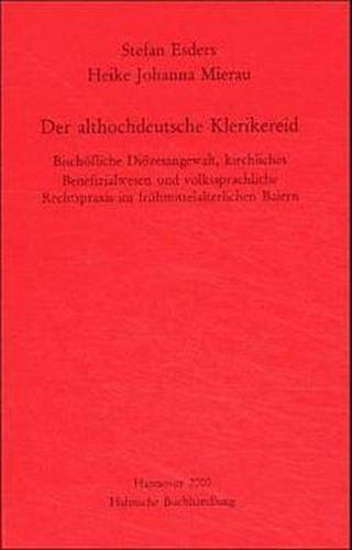 Der althochdeutsche Klerikereid 