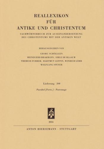 Reallexikon für Antike und Christentum 