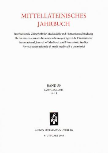 Mittellateinisches Jahrbuch. Internationale Zeitschrift für Mediävistik und Humanismusforschung 