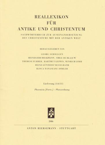 Reallexikon für Antike und Christentum 
