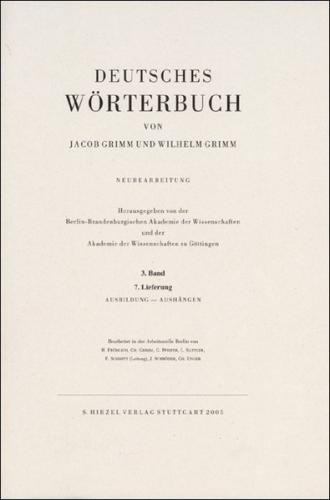 Grimm, Dt. Wörterbuch Neubearbeitung 