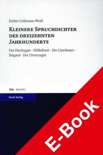 Kleinere Spruchdichter des dreizehnten Jahrhunderts (Ebook - pdf) 