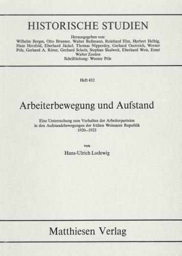 Arbeiterbewegung und Aufstand 