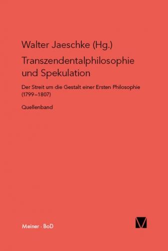 Transzendentalphilosophie und Spekulation (Ebook - pdf) 
