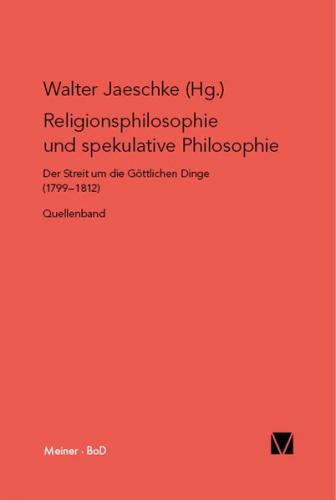 Religionsphilosophie und spekulative Theologie (Ebook - pdf) 