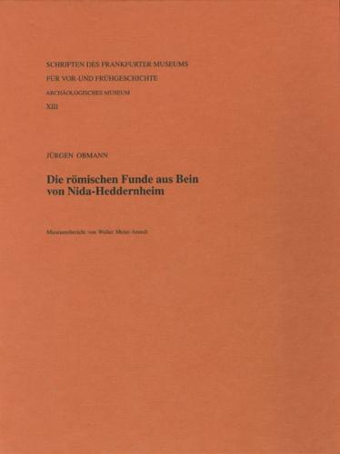 Die römischen Funde aus Bein von Nida-Heddernheim 
