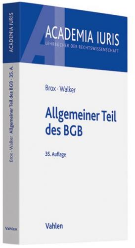 Allgemeiner Teil des BGB 