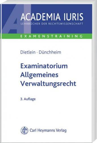 Examinatorium Allgemeines Verwaltungsrecht 
