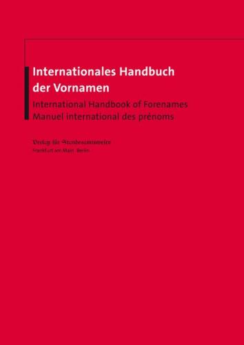 Internationales Handbuch der Vornamen 