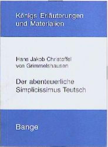 Der abenteuerliche Simplicissimus Teutsch 
